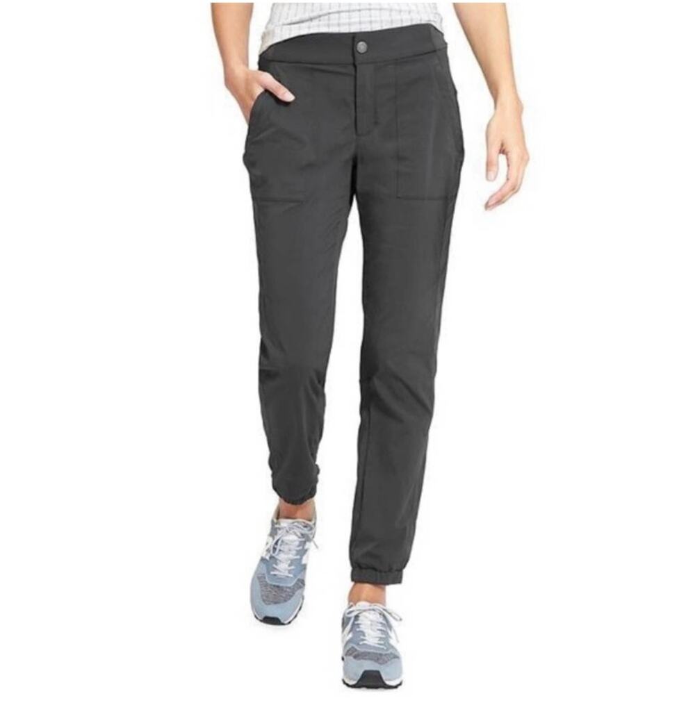 Athleta Pants Womens 0 Gray Trekkie Jogger Athletic Hiking Casual Nylon Camp